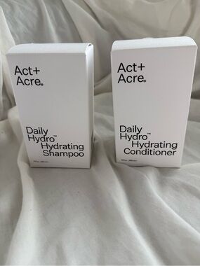 Act+Acre Daily Hydro Hydrating Shampoo & Conditioner Bundle of 2 New